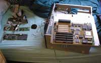 The p60 in pieces on my bed